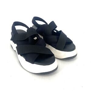 Vagabond Essy Platform Sandals Chunky Y2K Vibe Black White Womens Size 39 8.5